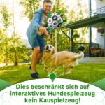 HETOO Hundeball mit Seil (M Grün) – Interaktives Hundespielzeug für Outdoor & Indoor – Bild 9