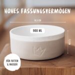 Rudelkönig Hundenapf Keramik 900 ml 2er Set – Rutschfester Futternapf für alle Hunde – Bild 2