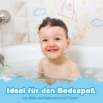 Tub Works Jumbo Badestifte 7er-Set – Ungiftige Badewannenstifte mit Sechseck-Griff – Bild 2