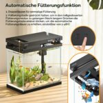 Vehipa 8L Nano Aquarium Komplettset – Intelligentes Fischtank System mit LED & Automatischer Fütterung – Bild 3