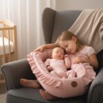 Babynestchen 90x50 cm Baumwolle – Schmutziges Rosa Kokon für Neugeborene – Bild 2