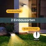 Linkind LED Solarleuchte StarRay 800lm – IP65 Aussenwandleuchte mit Dusk-to-Dawn Sensor, 2er Set – Bild 5