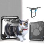 Ownpets Haustierklappe 24 × 29 cm – Magnetischer Verschluss für Katzen & kleine Hunde