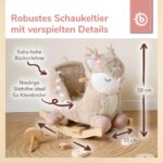 Bieco Plüsch Schaukeltier Reh 60 cm – Schaukel mit Sicherheitsgurt für Babys ab 9 Monaten – Bild 5
