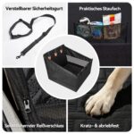 GGW Hundesitz Rückbank – Wasserdicht mit Sicherheitsgurt für mittlere & Grosse Hunde – Bild 8