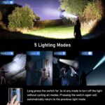Blukar LED Taschenlampe Aufladbar 2er Set – 2000 Lumen Zoom Taschenlampe mit 5 Modi – Bild 4