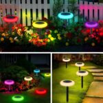 INTELAMP Solarleuchten 6er Set mit Fernbedienung – RGB & Warmweiss Gartenbeleuchtung für Aussen – Bild 6