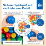 Bieco Bällebad Bälle 250er Set – Schadstofffreie Spielkugeln für Babys & Kinder – Bild 4