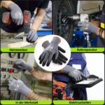 6 Paar Arbeitshandschuhe Grösse 9/L mit Nitril-Grip – rutschfest für Mechaniker & Handwerker – Bild 8