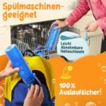 Funkelfuchs Trinkflasche 500ml Blau – 100% auslaufsicher & kohlensäuregeeignet für Kinder – Bild 5