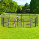 arvioo Welpenauslauf 65 x 80 cm – Formbar mit Tür & Verriegelung für sichere Welpenaufzucht