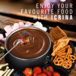 ICRINA 2-in-1 S'mores & Fondue Set – Elektrischer Marshmallow-Toaster mit Temperaturregelung – Bild 7