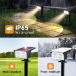 btfarm 4er Set Solarstrahler mit 3 Farbtemperaturen – IP65 Gartenleuchte für Aussen – Bild 7