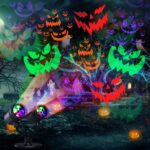 Moxled Halloween Projektor Doppelkopf mit Timer – Wasserdicht Outdoor Deko für Garten & Hof
