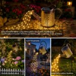ZKLiLi Solar-Gießkanne mit LED-Lichtern – Wasserdichte Gartendekoration mit Kaskaden-Effekt – Bild 5