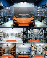 200W LED Garagenleuchte Rafow mit 13 Paneelen – 20000 Lumen Werkstattbeleuchtung E27 – Bild 7