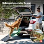CO-Z Hunderampe 170cm klappbar – Gelenkschonender Fahrzeugeinstieg für Hunde bis 90kg – Bild 2