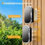 SUNNMO Solar Wandleuchte Up & Down 4er-Set – IP65 Aussenleuchte mit 3 Lichtfarben – Bild 7