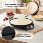 Huslog Crêpes Maker 29 cm 1200W – Elektrisches Crepes-Eisen mit Antihaftplatte – Bild 8