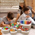 ZHHGOO 5er Set Aufbewahrungskörbe aus Baumwollseil – Stapelbar & Waschbar – Bild 2