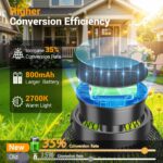 GEARLITE Solarlampen 2er-Set mit LED – IP65 Wasserdicht, 800mAh, Warmweiss für Garten & Balkon – Bild 3