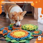PetGens Schnüffelteppich 57x57 cm – Trainingsmatte für Hunde mit rutschfester Unterseite – Bild 2