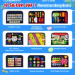 TenFans Busy Board ab 3 Jahren – 35 Montessori Lernaktivitäten für Kleinkinder – Bild 2