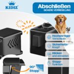 Kidiz Treppenschutzgitter 74-80 cm mit Katzenklappe – Absperrgitter ohne Bohren – Bild 3