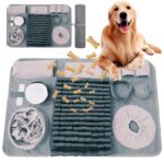 Schnüffelmatte für Hunde 66x42cm – Trainingsmatte mit rutschfester Unterseite für mentale Auslastung