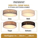 Monzana Deckenlampe Sternenhimmel 38cm 2-Flammig – Stilvolles Raumlicht mit E27 Fassung – Bild 7