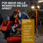 LEDVANCE LED Arbeitslicht 2x50W mit Tripod-Ständer – Kaltweiß für Werkstatt & Baustelle – Bild 7