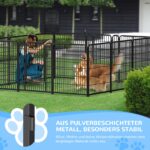 arvioo Welpenauslauf 65 x 80 cm – Formbar mit Tür & Verriegelung für sichere Welpenaufzucht – Bild 3