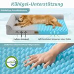 COZY KISS Kühlendes Hundebett XL – Orthopädisches Hundesofa mit Wärmeableitung – Bild 4