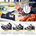 Xzayy Elektrischer Messerschärfer mit Diamantschleifmittel – Profi-Schärfe in 30 Sekunden – Bild 6