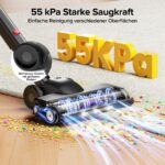 Lubluelu Faltbarer Akku-Staubsauger 650W – 70 Min Laufzeit, 7-Schicht-Filter – Bild 2