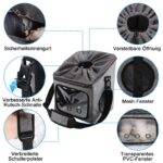 Ownpets Hundefahrradkorb mit Sicherheitsseil – Tragbarer Fahrradkorb für Hunde bis 7,5 kg – Bild 2