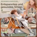 LepiBaby FlexiCo Hochstuhl mit Neugeborenenaufsatz & Liegefunktion – Mitwachsender Babyhochstuhl 0–3 Jahre – Bild 7