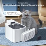 10er Set Katzenbrunnen Filter mit Aktivkohle – Ersatz für EVERWEET MAX – Bild 2