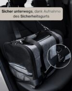 Petula Katzentransporttasche faltbar – Formstabil & atmungsaktiv für Katzen & kleine Hunde bis 13 kg – Bild 6