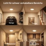 Homelist Akku-Deckenleuchte mit Bewegungsmelder & Fernbedienung – 12000mAh, 3 Lichtfarben, 2er Set – Bild 8