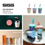 Sigg Edelstahl Kinderbecher 0.35 L mit Strohhalm – Spritzwasserschutz für Kinder – Bild 5