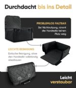 HELDENWERK® Hundeautositz extra stabil mit 5 Gurten – Kratzfest & wasserfest für Rück- & Vordersitz – Bild 7
