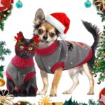 FWLWTWSS Weihnachts-Hundepullover mit Rollkragen – Warme Strickware für kleine & mittlere Hunde – Bild 7