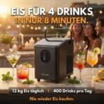 Sommertal EM12S Eiswürfelmaschine – 12 kg/24h Ice Maker mit Selbstreinigung – Bild 2