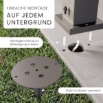 MATO Wegeleuchte 50 cm mit Bewegungsmelder & Erdspiss – Edelstahl Pollerleuchte IP44 – Bild 4