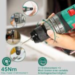 HYCHIKA Akku-Bohrschrauber 18V mit 2,0Ah & 27-teiligem Zubehör – 3-in-1 Multifunktionswerkzeug – Bild 4