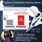 HIBINO Krallenschere Katzen – Samurai-Qualität mit Präzisionsklinge & rutschfestem Griff – Bild 2