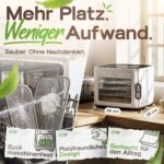 GERBERDING Dörrautomatt 500W mit 5 Edelstahlgittern – Profi-Dehydrator mit 3 Jahren Garantie – Bild 5