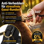 CORTES PETS Rollleine 8M für Hunde bis 50 kg – Ausziehbar mit Kotbeutelhalter & Soft-Grip – Bild 6