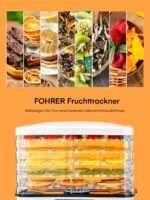 FOHERE Dörrautomat mit 5 Fächern & 360° Umwälztrocknung – Temperatur 35–70°C einstellbar – Bild 7